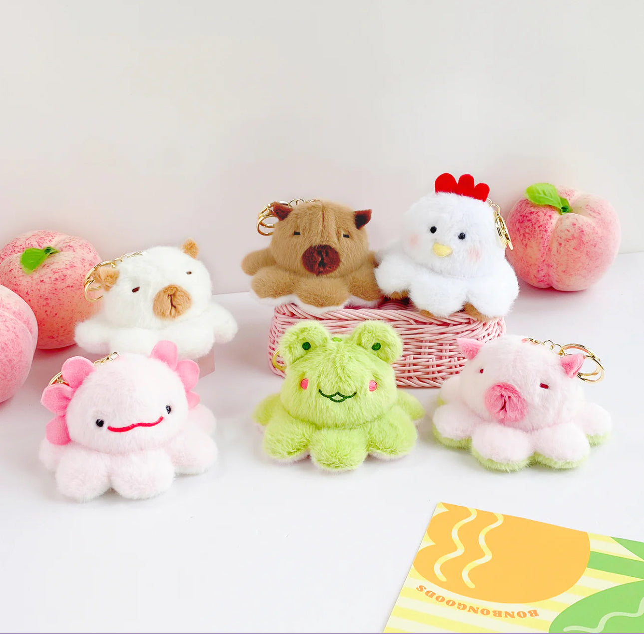 Mima Reversible Fluffy Keychain by Kenji