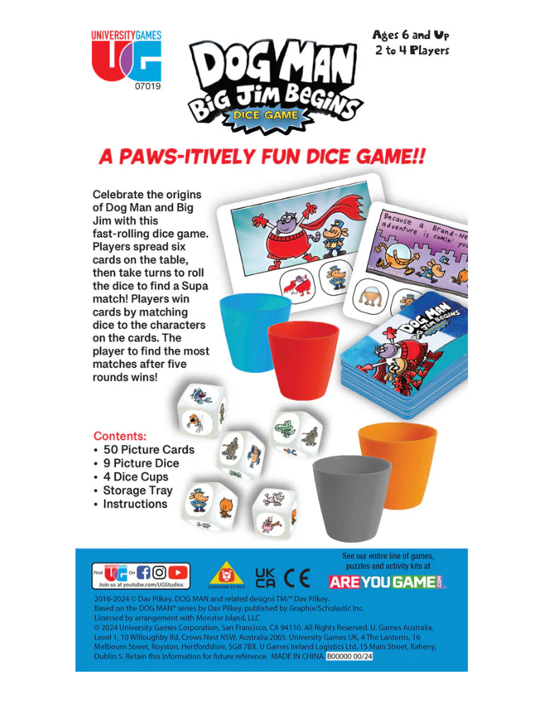 Dog Man Big Jim Begins Dice Gane